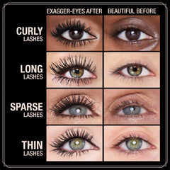 EXAGGER-EYES VOLUME MASCARA - EXAGGER-BLACK 4ML TRAVEL