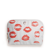 1ST EDITION MAKEUP BAG - LIP PRINT CANVAS MAKEUP BAG