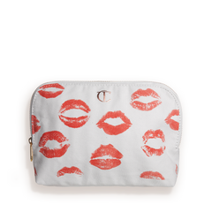 1ST EDITION MAKEUP BAG - LIP PRINT CANVAS MAKEUP BAG