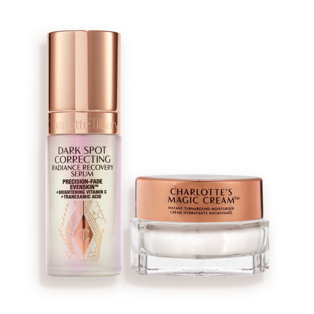 DARK SPOT SERUM & MINI CHARLOTTE’S MAGIC CREAM DUO - SKINCARE KIT