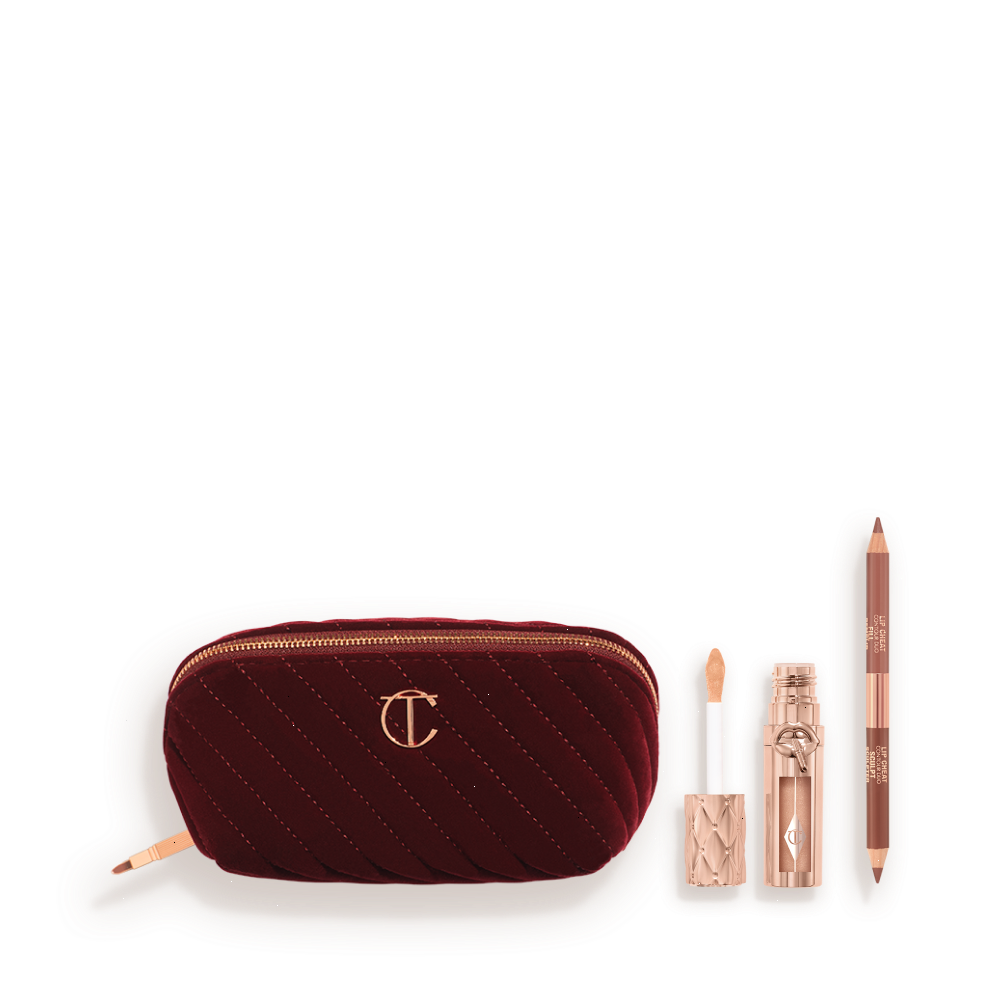 MAKEUP BAG OF LIP SCULPTING SECRETS - LIP KIT & MAKEUP BAG