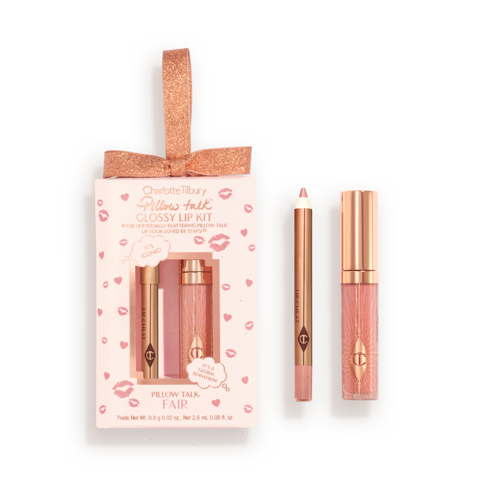PILLOW TALK MINI GLOSSY LIPS DUO - PILLOW TALK FAIR