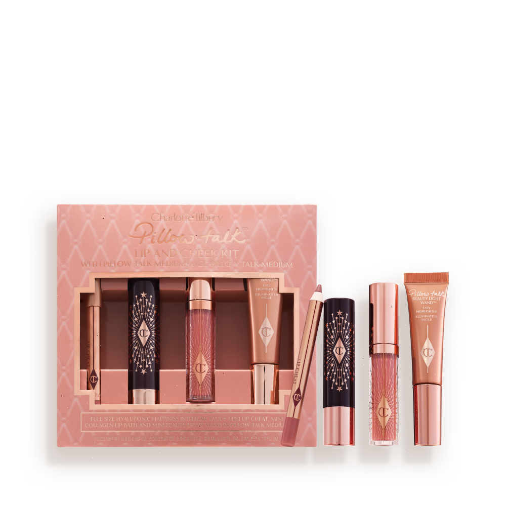 PILLOW TALK ICONIC LIP AND CHEEK KIT - PILLOW TALK MEDIUM