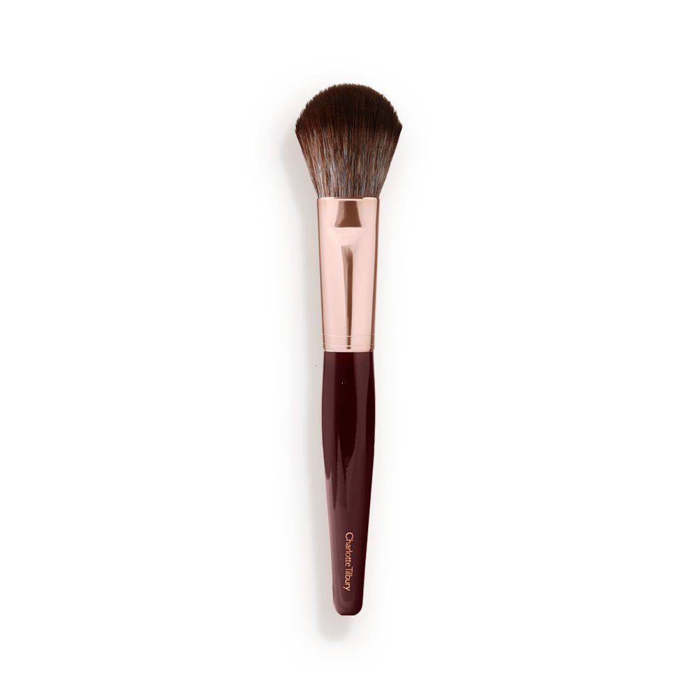 BRONZER & BLUSHER BRUSH - ROSE GOLD & NIGHT CRIMSON