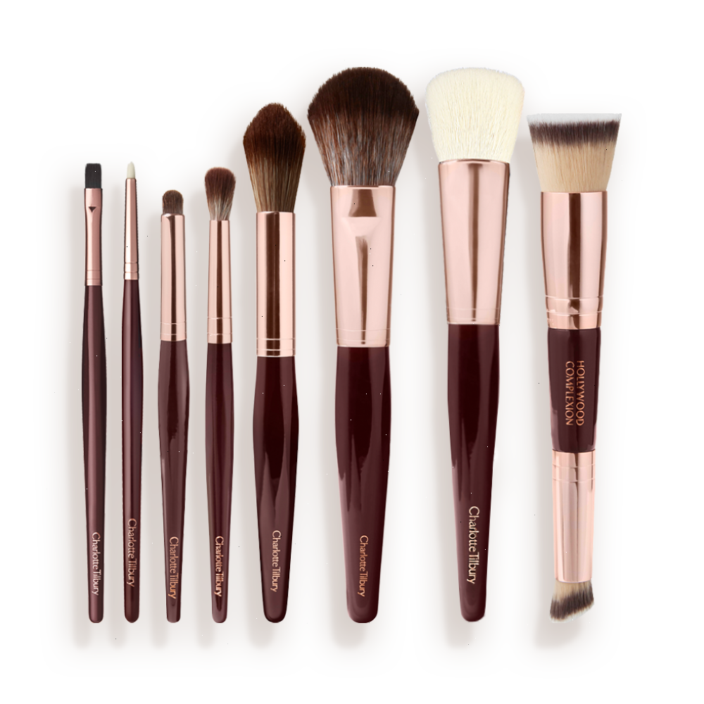 THE COMPLETE BRUSH SET - ROSE GOLD & NIGHT CRIMSON