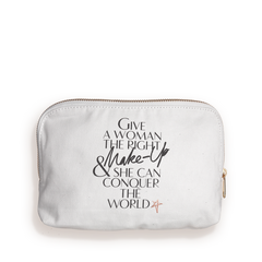 1ST EDITION MAKEUP BAG - LIP PRINT CANVAS MAKEUP BAG